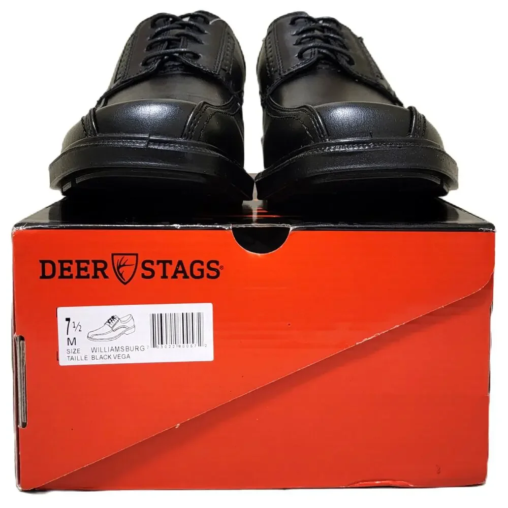 Deer Stags Men Williamsburg Bicycle Toe Derby Oxfords Size US 7.5M Black